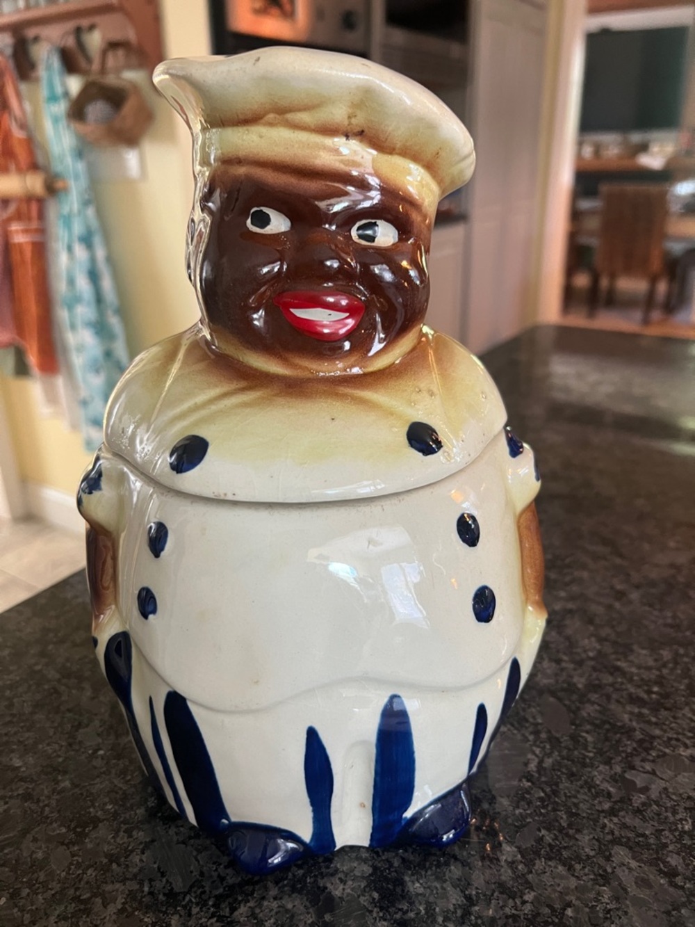 Rare~National Silver Company Chef Cookie Jar